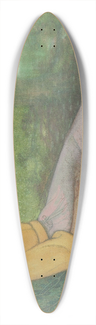 Richard Nicolas Roland Holst - Woman of Huizen sitting under a Tree 39.3 inch art pintail longboard deck
