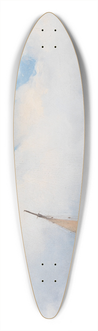 Richard Parkes Bonington - Beached Vessels and a Wagon, near Trouville, France 39.3 inch art pintail longboard deck