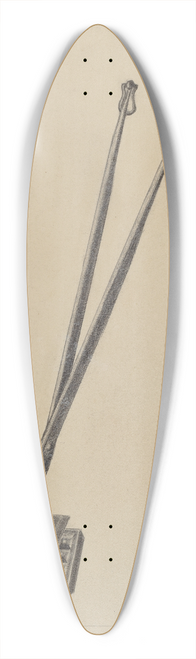 Richard Taylor - Wafer or Waffle Iron 39.3 inch art pintail longboard deck