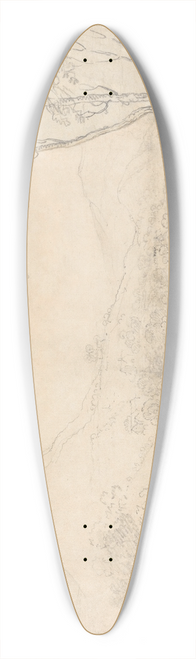 Richard Wilson - Castell Dinas Brn, Wales 39.3 inch art pintail longboard deck