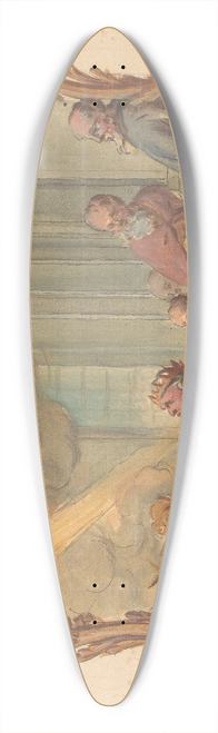 Rienk Keyert - Koning Salomo in gebed tot God (Kon. I, vs. 8). 39.3 inch art pintail longboard deck