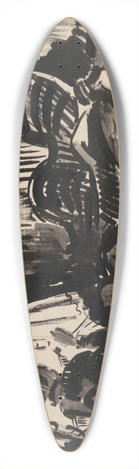 Rik Wouters - Nel Sewing before the Burtterfly Sofa 39.3 inch art pintail longboard deck