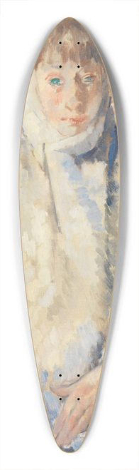 Rik Wouters - The Sick Woman with the White Shawl 39.3 inch art pintail longboard deck