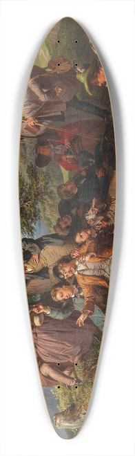 Robert Beyer - Ausgelassene Rast bei der Wanderung der Studenten 39.3 inch art pintail longboard deck