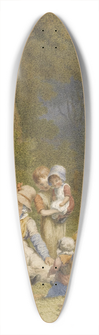 Robert Hills - The childrens picnic 39.3 inch art pintail longboard deck