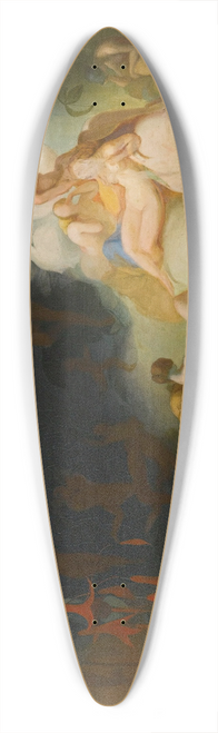 Robert Huskisson - There sleeps Titania 39.3 inch art pintail longboard deck