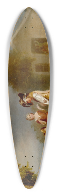 Robert S. Duncanson - The Drunkards Plight 39.3 inch art pintail longboard deck