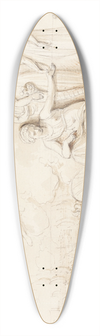 Robert Smirke - An Allegory of Britains Mercantile Power 39.3 inch art pintail longboard deck