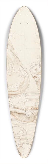 Robert Smirke - An Allegory of Britains Naval Might 39.3 inch art pintail longboard deck