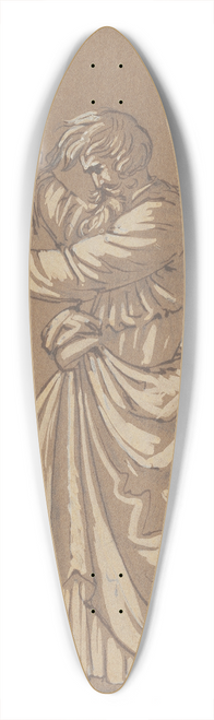 Robert Walter Weir - Aaron Converting His Staff into a Serpent 39.3 inch art pintail longboard deck