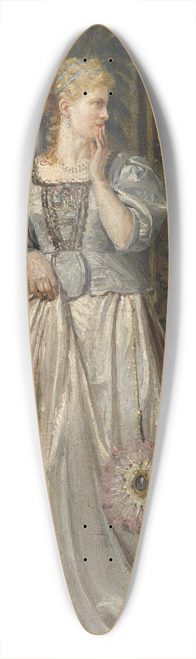Rogelio De Egusquiza - Dame betrachtet ein Bild 39.3 inch art pintail longboard deck
