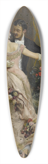 Rogelio De Egusquiza - The End Of The Ball 39.3 inch art pintail longboard deck