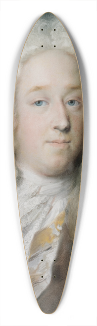 Rosalba Carriera - A Gentleman In A Gold Patterned Coat And Violet-Brown Cape 39.3 inch art pintail longboard deck