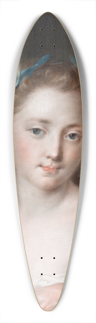 Rosalba Carriera - Young Woman with a Wreath of Laurels 39.3 inch art pintail longboard deck