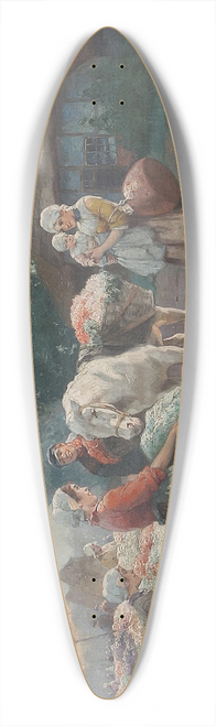 Rudolf Alfred Hger - Hollndischer Blumenmarkt 39.3 inch art pintail longboard deck