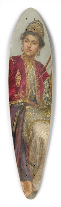 Rudolf Ernst - La Fileuse 39.3 inch art pintail longboard deck