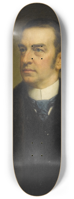 Daniel Huntington - Portrait Of Cornelius Vanderbilt II 8.25 inch art skate deck