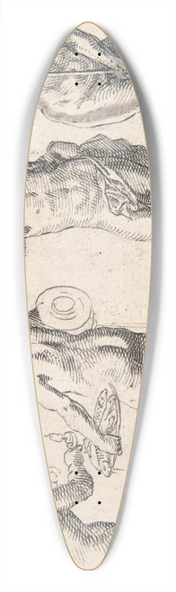 Rudolf Meyer - Four Putti representing the Four Elements 39.3 inch art pintail longboard deck