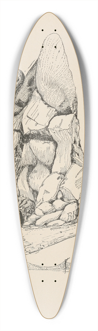 Rudyard Kipling - The cave where the man and the woman lived first of all 39.3 inch art pintail longboard deck