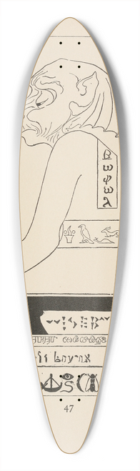 Rudyard Kipling - Wise Baviaan, the  dog-headed baboon 39.3 inch art pintail longboard deck