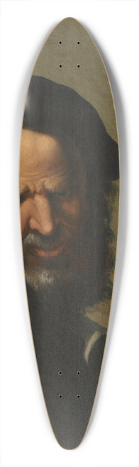 Salvator Rosa - Head Of A Philosopher 39.3 inch art pintail longboard deck