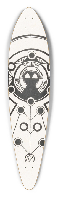 Samuel Jessurun de Mesquita - Ex libris van JFN 39.3 inch art pintail longboard deck