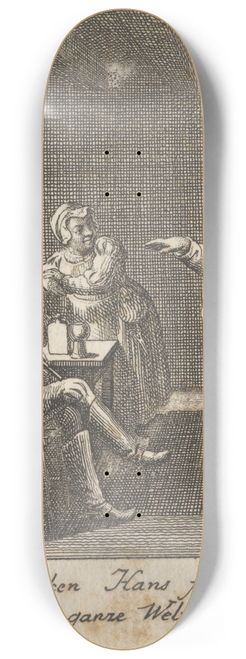 Daniel Nikolaus Chodowiecki - Henry IV, Part I, Act II, Scene IV 8.25 inch art skate deck