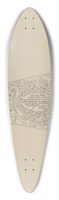 Samuel O. Klein - Firemans Trumpet 39.3 inch art pintail longboard deck