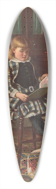 Samuel S. Carr - Young Girl Seated in an Interior 39.3 inch art pintail longboard deck