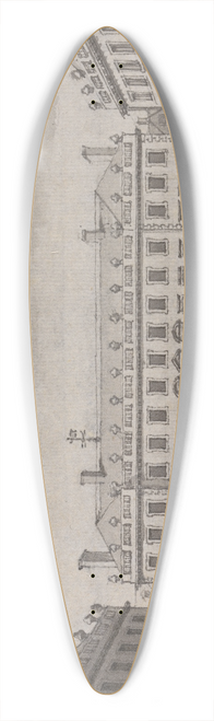 Samuel Wale - St. Bartholomews Hospital 39.3 inch art pintail longboard deck