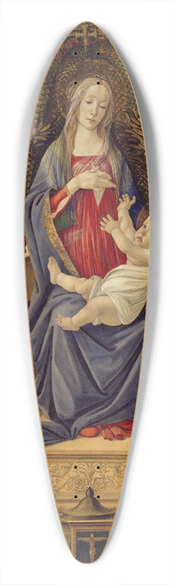 Sandro Botticelli - Madonna and Child with both Saints John 39.3 inch art pintail longboard deck