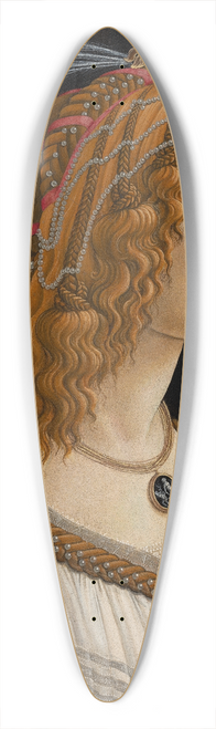 Sandro Botticelli - Portrait of Simonetta Vespucci as Nymph 39.3 inch art pintail longboard deck