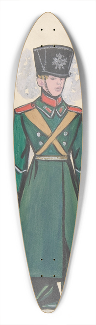 Sergey Yurievich Sudeikin - Jeune homme noble. Design for Stravinskys ballet Petrouchka produced at the Metropolitan Opera, 1924-1931 39.3 inch art pintail longboard deck