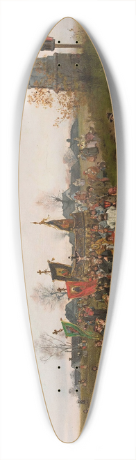 Seweryn Bieszczad - Great procession 39.3 inch art pintail longboard deck