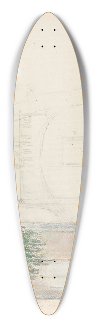 Signe Scheel - Hotel Sole Pompei 39.3 inch art pintail longboard deck