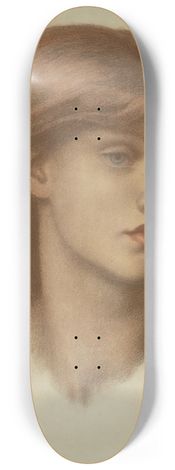 Dante Gabriel Rossetti - Study of Alexa Wilding 8.25 inch art skate deck
