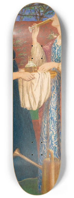 Dante Gabriel Rossetti - The Bower Garden 8.25 inch art skate deck