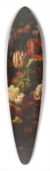 Simon Verelst - Bouquet de fleurs 39.3 inch art pintail longboard deck