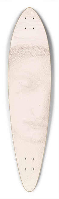 Sir Edward Coley Burne-Jones - Female  Head Study of a Woman 39.3 inch art pintail longboard deck