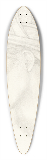 Sir Edward Coley Burne-Jones - Head study of Maria Zambaco for Nimue in The Beguiling of Merlin 39.3 inch art pintail longboard deck