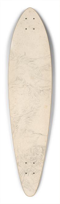 Sir Edwin Henry Landseer - Study of a Herding Dog Facing Right 39.3 inch art pintail longboard deck