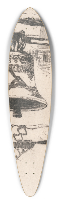 Sir Frank Short - The Dijk Bell, Volendam 39.3 inch art pintail longboard deck