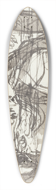 Sir George Hayter - The Laying Out of Christ 39.3 inch art pintail longboard deck