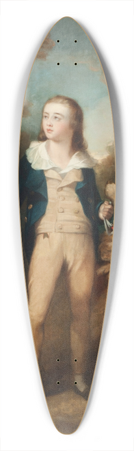Sir Henry Raeburn - Master Cathcart y perro 39.3 inch art pintail longboard deck