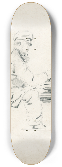 David Bles - The artist Everhardus Koster working 8.25 inch art skate deck