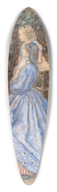 Sir John Everett Millais - Spring Time 39.3 inch art pintail longboard deck