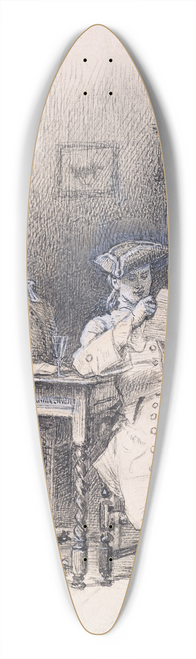 Sir John Everett Millais - Thackerays Barry Lyndon  The intercepted Letters 39.3 inch art pintail longboard deck