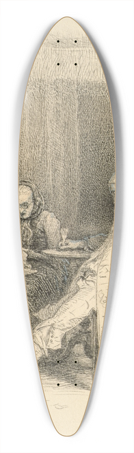 Sir John Everett Millais - Thackerays Barry Lyndon  The Last Days of Barry Lyndon 39.3 inch art pintail longboard deck