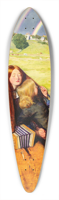 Sir John Everett Millais - The Blind Girl 39.3 inch art pintail longboard deck