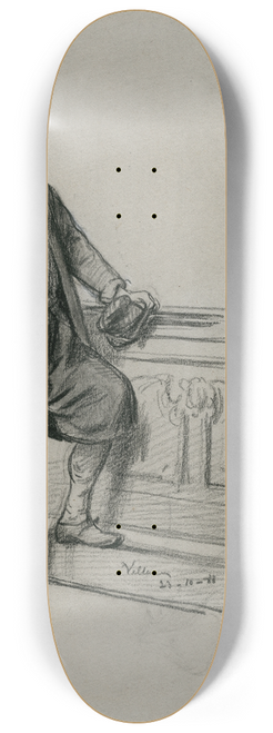 David Bles - Velleman, a character from Jacob van Lenneps Ferdinand Huyck 8.25 inch art skate deck
